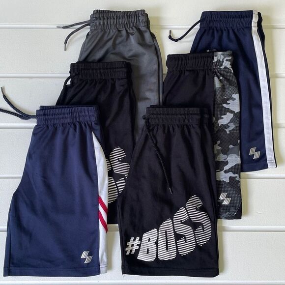 Children’s Place Children’s Sport Lot of 6 Pairs of Athletic Shorts Size Medium - Picture 1 of 3